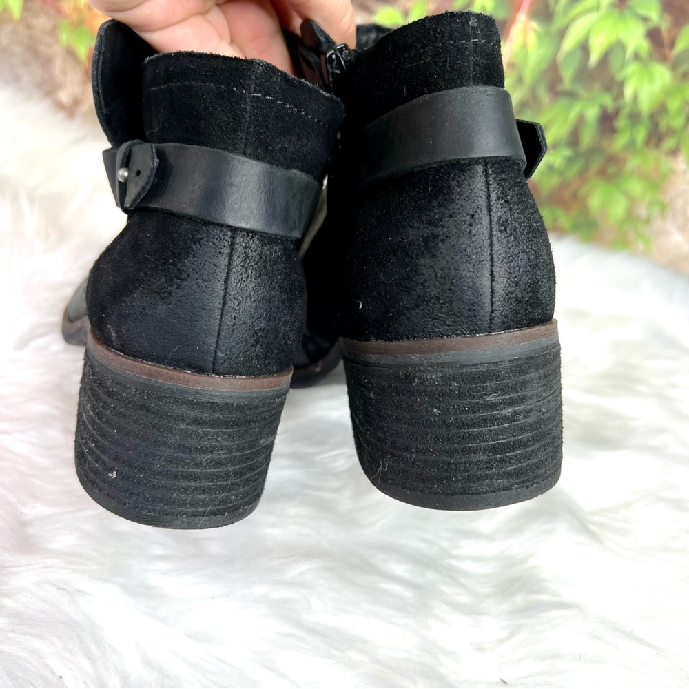 KORK-EASE KORKS Black Leather and Suede Ankle Boots, 8.5M - Picture 9 of 12